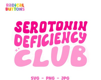 Zabawne Zdrowie Psychiczne SVG PNG JPG, Klub Niedoboru Serotoniny Svg, Świadomość Zdrowia Psychicznego Svg, Pobieranie Cyfrowe, Wykorzystanie Komercyjne