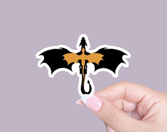 Fantasy Sticker, Fantasy Book, Fantasy Reader, Bookish Sticker, Reader sticker, Dragon sticker, Gift for book lovers, Laptop sticker