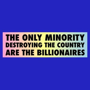 Anti MAGA Car Bumper Sticker, Progressive Liberal Feminist, Political Bumper Sticker, Anti Trump Sticker, Leftist Sticker image 2