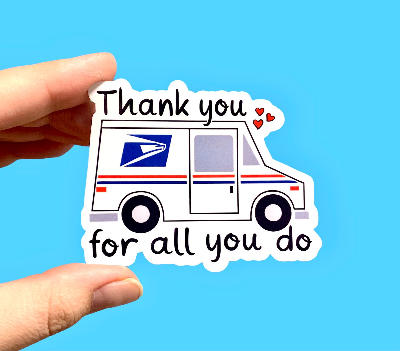 USPS Appreciation Sticker Thank You Postal Workers Thank Etsy New Zealand