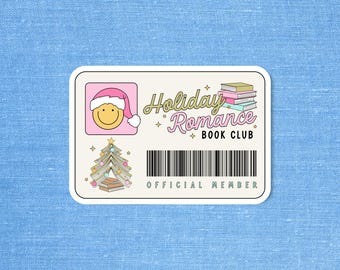 Holiday romance sticker, Romance Readers Book Club Sticker, Laptop sticker, Bookish sticker, Reader sticker, Smut sticker