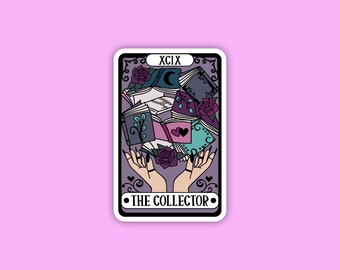 Tarot the book collector, Bookish sticker, Smut sticker, Book lover sticker, Tarot sticker, Bookish sticker, Reader sticker, Reader gift