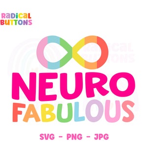 Neurodiversity SVG PNG JPG, Mental health Svg, Autism Svg, Autistic Svg, Neurofabulous Svg, Neurodivergent, Svg Files, Digital Download