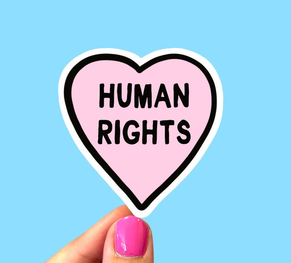 Human Rights Sticker Social Justice Sticker Pink Heart Stickers Feminist  Sticker Die-cut Sticker Laptop Sticker Social Justice 