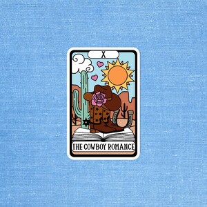 Cowboy Romance Sticker, Book tropes sticker, Tarot sticker, Book Sticker, Bookish sticker, Romance Book Sticker, Smut sticker