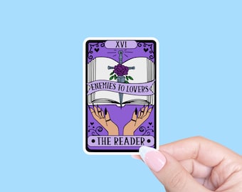 Enemies to lovers sticker, Bookish sticker, Smut sticker, Book tropes, Tarot sticker, Bookish sticker, Reader sticker, Sticker for Kindle