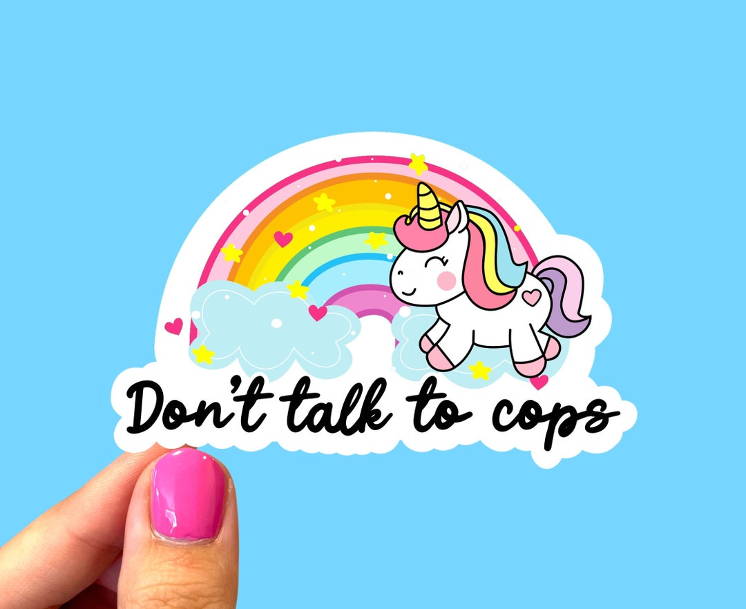 Don’t Talk to Cops, Anti Racist Sticker, Anti Police Sticker, Don’t ...