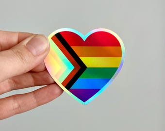 Pride flag vinyl sticker, Social justice sticker, Waterproof bumper sticker, Car sticker, Vinyl sticker, Waterproof sticker