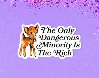 Anticapitalist sticker, Anarchist sticker, Laptop sticker, Social justice sticker, Human rights sticker, Eat the rich sticker