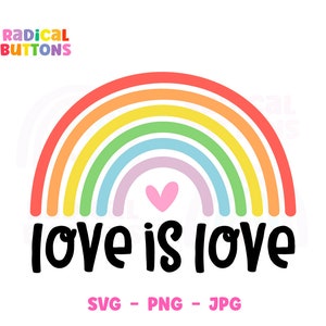 Love is Love Svg, Pride Rainbow Svg, Pride Svg, Equality Svg, Svg File ...