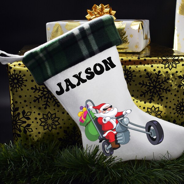 Motorcycle Stocking Etsy