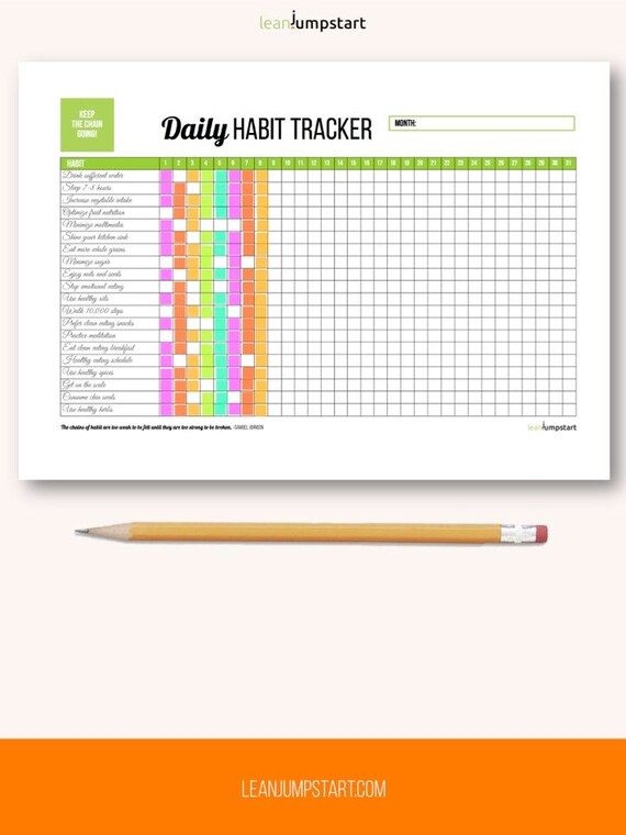 Daily Weight Loss Chart