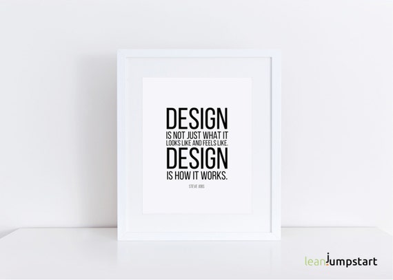Steve Jobs Quote Steve Jobs Poster Designer Quotes Design Etsy France