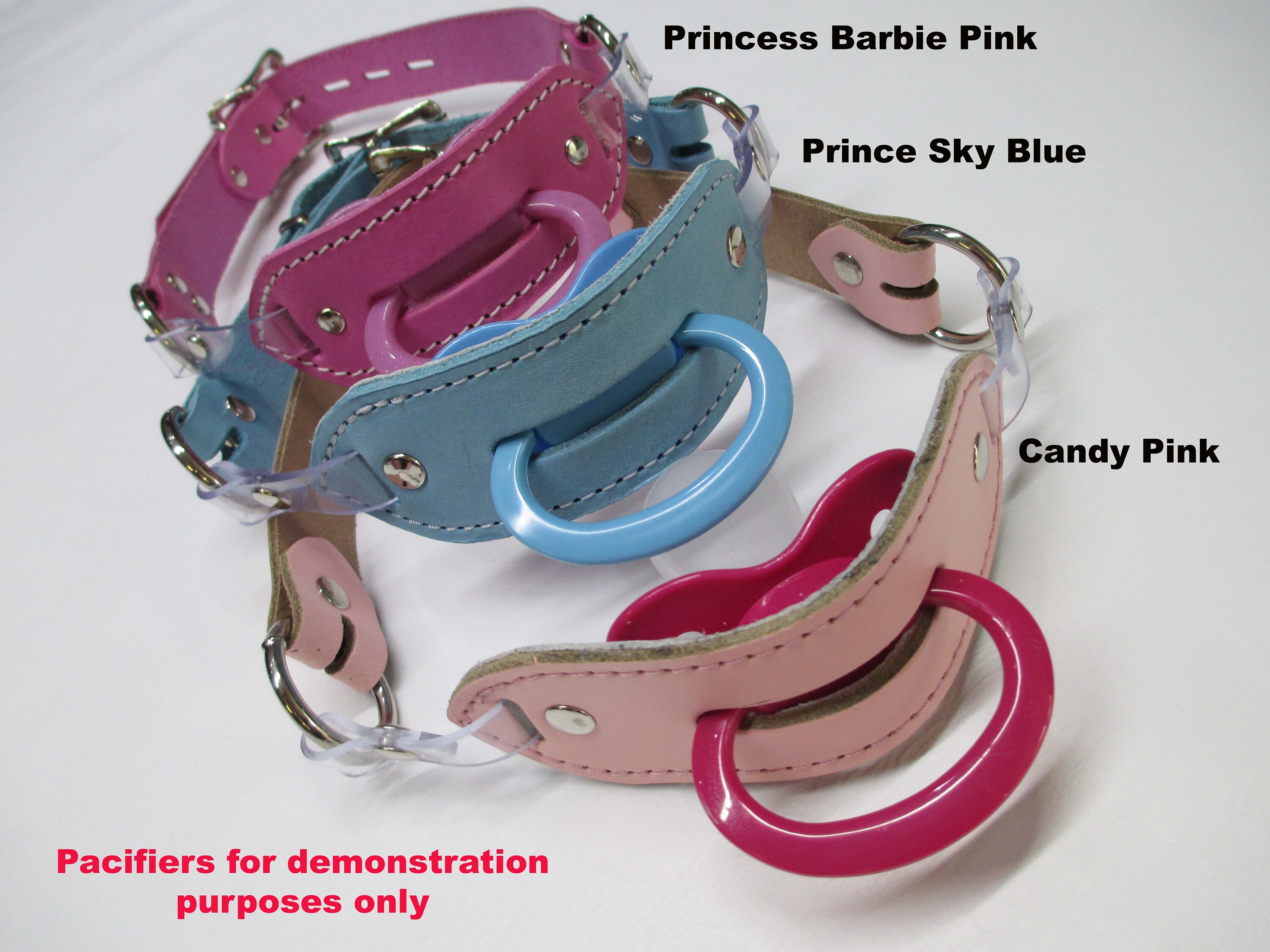 Leather AB/DL Locking Maxi Design Pacifier Holder Gag Etsy