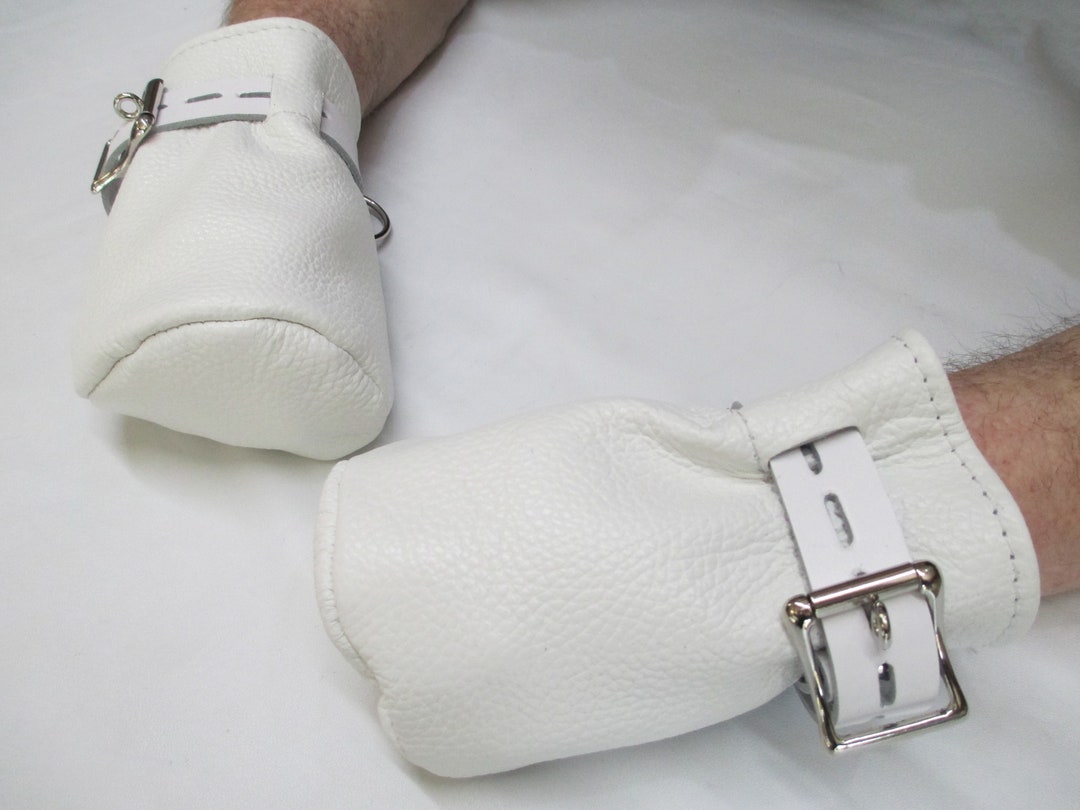 AB/DL Locking Soft Grained Leather Restraint Hand Mittens Etsy Canada