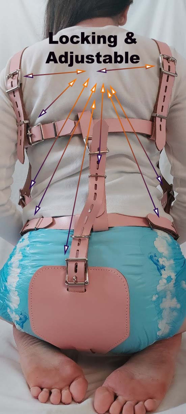 Improved Design Genuine Leather Chest/Diaper Harness' and Etsy