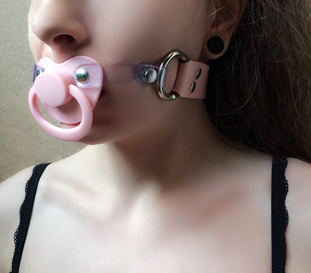 Bdsm baby girl pacifier