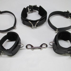 BDSM Leather Handcuffs With Double Fixation - Etsy