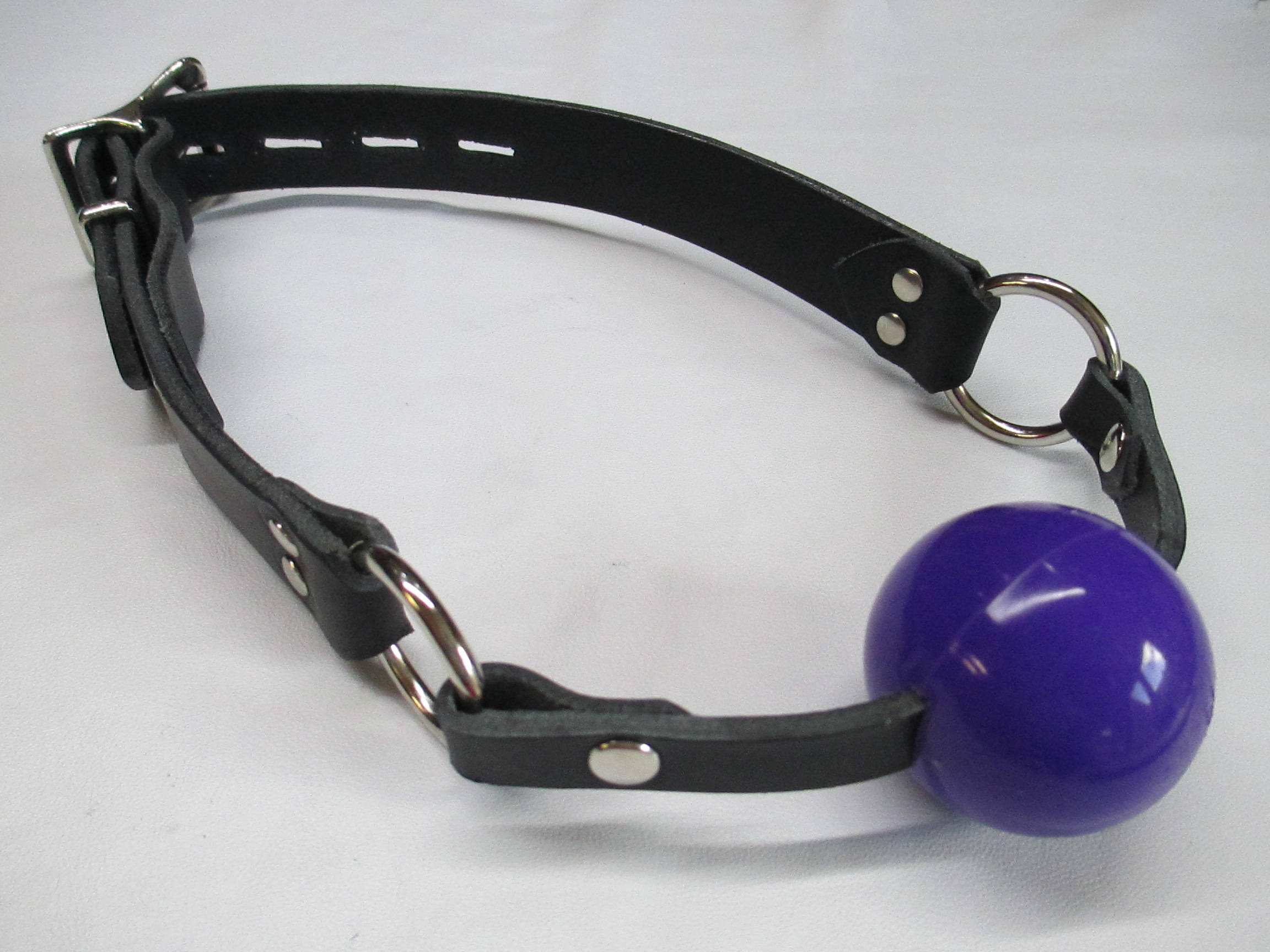 Leather Lockable Medical Grade Silicone Ball Gag Etsy Canada