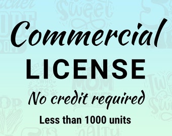 Commercial License, Extended, Commercial Use, Commercial Clipart, No Credit, Digital Art Work, Svg License