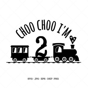 Geburtstag Shirt, Jungen Geburtstag Shirt, Choo Choo Geburtstag, zweiter Geburtstag