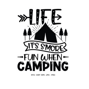 S'more Sign SVG, Camping SVG, Camper Svg, Camping Gift, Funny Saying SVG, Camping Mug Svg