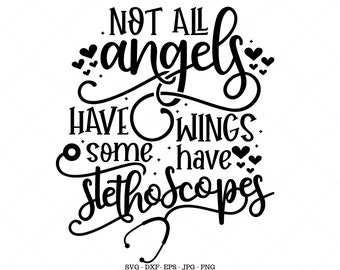 Nurse Angel Svg Etsy