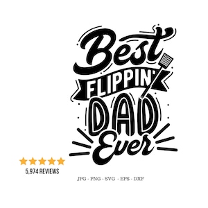 Melhor Flippin Dad Svg, presente engraçado para o pai, presente engraçado para o pai