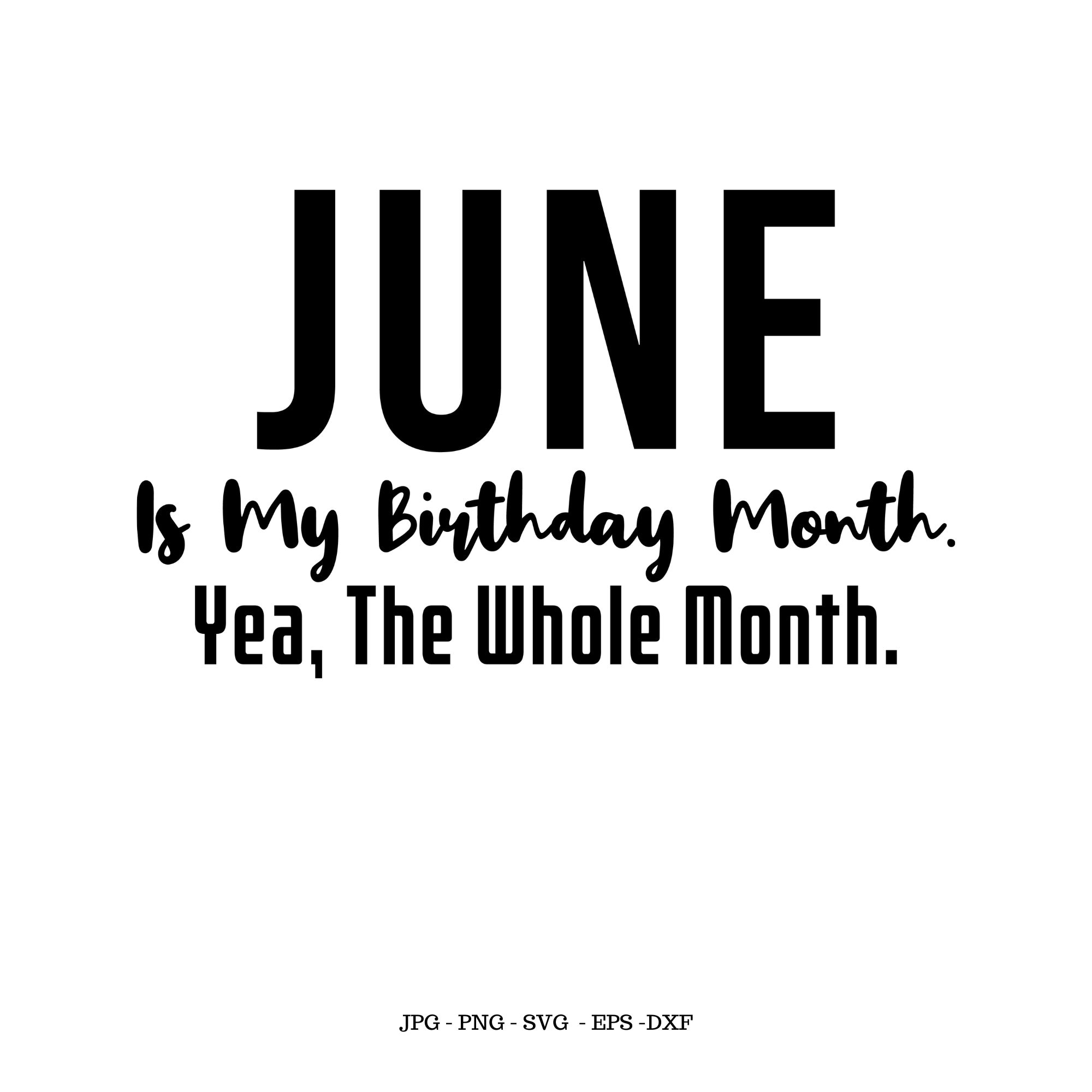 June Birthday Gift June Birthday Gift Idea June Clipart | Etsy
