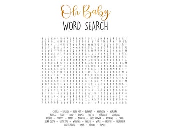Word Search Game, Word Search, Party Game, Game Printable, Game Templates