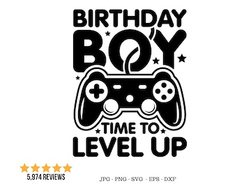 Gamer Birthday Svg, Video Game Birthday, Birthday Shirt Svg
