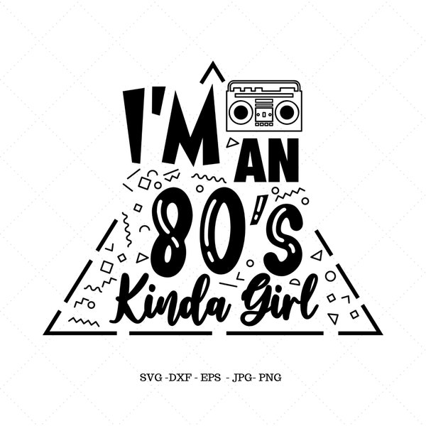 Svg des années 80, Fête des années 80, Musique des années 80, J’aime les années 80, Tees de musique vintage, Cadeau pour enfants des années 80, vintage Svg, I Heart The 80s