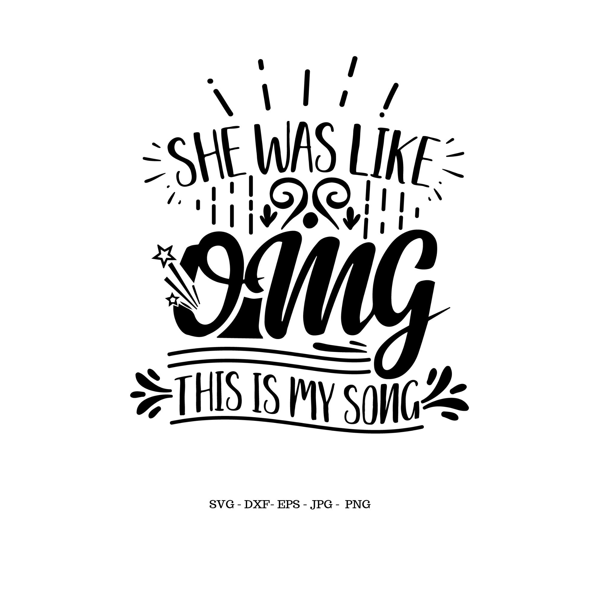 Download Omg This Is My Song Svg Music Teacher Gift Music Gift Svg Etsy