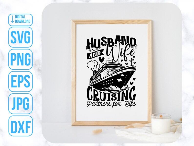 Honeymoon Cruise, Funny Couples Svg, Husband Wife Svg, Cruise Shirt Svg image 5