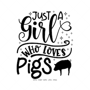 Pig Shirt, Pig Svg, Baby Girl Party, Pig Birthday Party, Loves Pigs