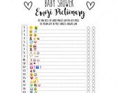Baby Shower Games, Shower Printable, Fun Shower Game, Baby Emoji Game, Unique Baby Shower Games