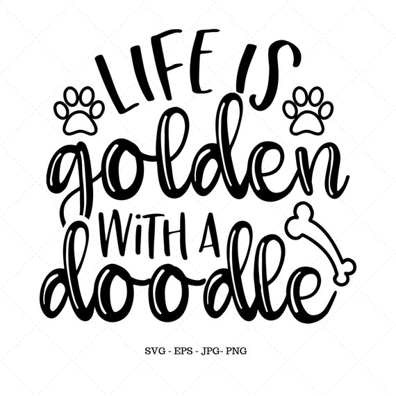 Doodle Shirt Svg Golden Doodle Gifts Dog Decor Dog Lover Etsy