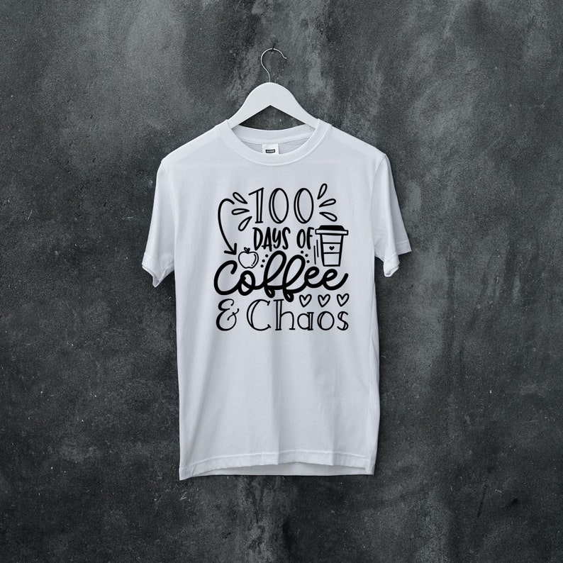 100 Days of Coffee Svg, 100 School Days, 100 Days of image 4