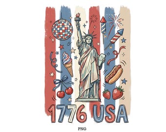 4th of July Design, Red White Blue, United States