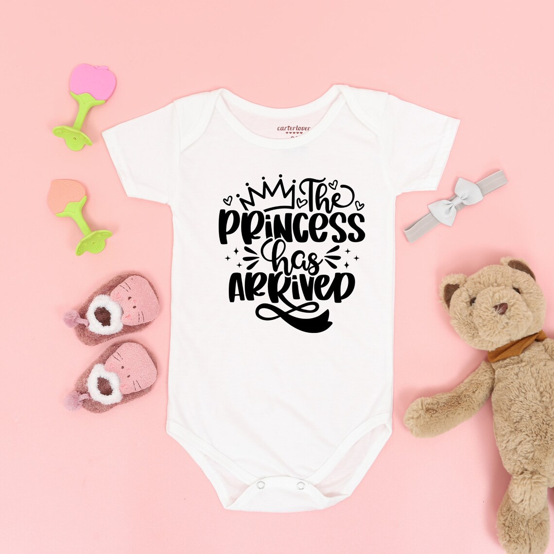 The Princess Has Arrived Svg, Newborn Baby Present, Baby Girl Svg ...