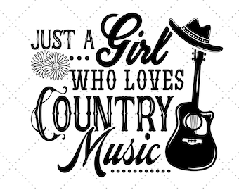 Country-Musik Geschenk, Country-Musik-Svg, Country Girl, witzig im Süden, Country Music
