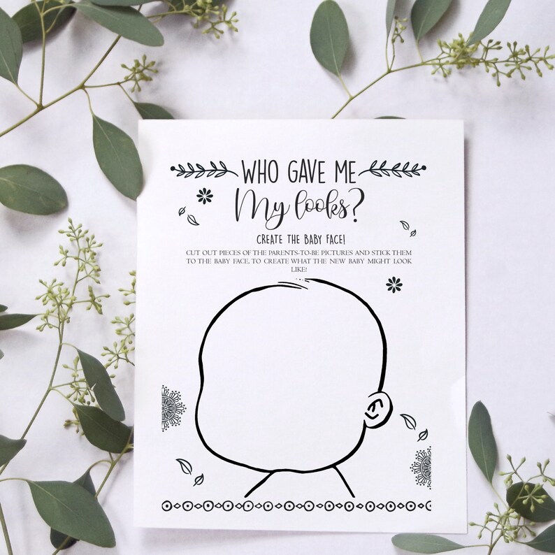 Funny Baby Shower Baby Shower Activity Baby Shower Ideas Etsy