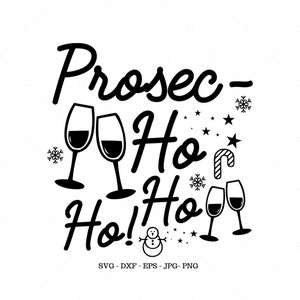 Alkohol SVG, Prosecco Geschenk, lustige Weihnachten SVG, Weihnachten Prosecco, Alkohol Geschenk, Mini Weinflasche, Weinflasche Etikett