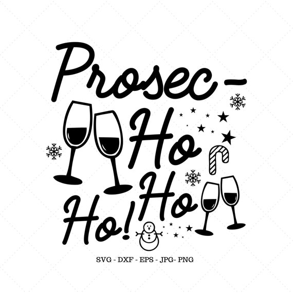 Alcohol Svg, Prosecco Gift, Funny Christmas Svg, Christmas Prosecco, Alcohol Gift,  Mini Wine Bottle, Wine Bottle Label
