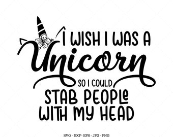 Unicornio divertido, impresión de unicornio, clipart de unicornio, cabeza de unicornio svg, fiesta de unicornio, svg divertido, regalo de unicornio