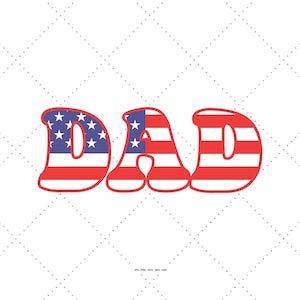 American Dad Svg, Stepdad Gift, Happy Fathers Day, American Dad Flag