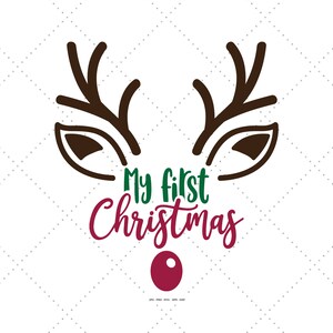 Meu Primeiro Natal, Natal do Bebê Svg, Primeiro Natal do Bebê, Presente de Natal para Nascimento, Presente para Novos Pais
