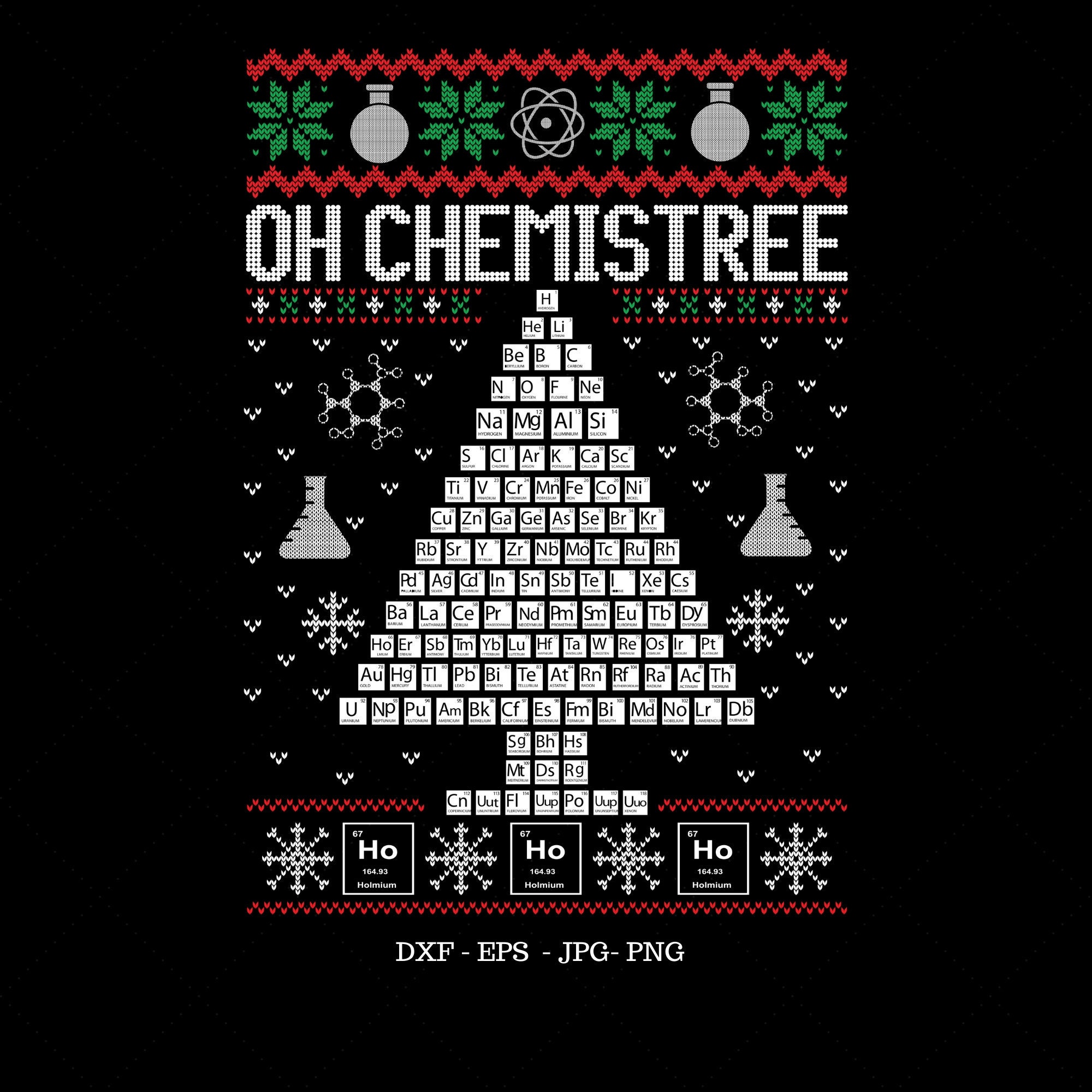 Science ugly christmas sweater clearance