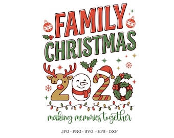Weihnachts-SVG 2026, Familiengeschenk, Weihnachts-Team 2026