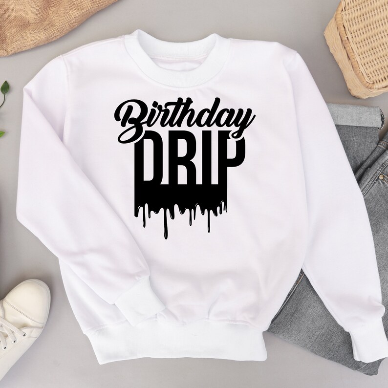 Goccia di compleanno, maglietta per ragazza del compleanno, file di maglietta di compleanno, maglietta di compleanno per adulti, Queen Svg immagine 3